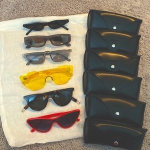 All 6 Sunglasses with Cases